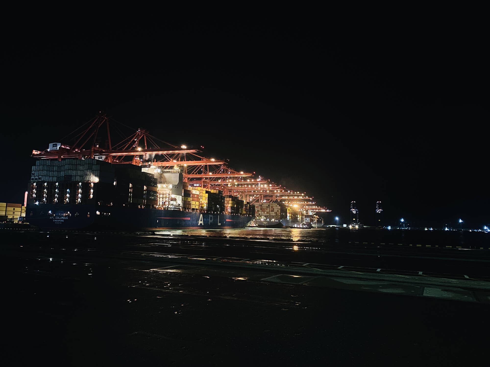Container and cargo survey at Colombo Port, Sri Lanka